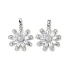 Brass Micro Pave Cubic Zirconia Pendants KK-S532-06P-1