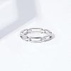 Simple Style 925 Sterling Silver Finger Rings FS-WG80334-04-3