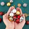 3 Boxes 3 Style Christmas Ball Plastic Ornaments AJEW-SZ0001-86-7