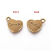 Mother's Day Tibetan Style Alloy Pendants TIBEP-5408-AB-FF-2