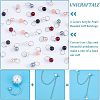 36Pcs 6 Colors Acrylic Pearl Beaded Cuff Earrings EJEW-UN0002-15-5