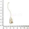 Three-Dimensional Flower Brass Pendants KK-V006-02G-03-4