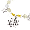 Glass Beaded Bracelets BJEW-JB11610-02-3