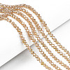 Electroplate Glass Beads Strands EGLA-A034-T8mm-B23-1