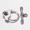 Tibetan Style Rose Toggle Clasps for Valentine's Jewelry Making X-LF0026Y-NF-2