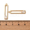 Brass Micro Pave Clear Cubic Zirconia Pendants KK-Z112-35G-3