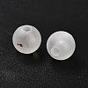 Frosted Transparent Acrylic Beads X-OACR-F013-13-4