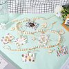 Wooden Bead Garland Hanging Photo Display with Clips DIY-WH20002-611B-3
