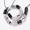 Natural Black Rutilated Quartz Beads Strands X-G-S345-8x11-010-2