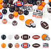 60Pcs Food Grade Eco-Friendly Silicone Beads SIL-TA0002-87-1