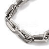 201 Stainless Steel Arch Link Chain Necklace NJEW-F222-23P-3