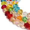 Transparent Electroplate Glass Beads Strands LS-GLAA-F029-3mm-D29-3