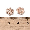 Rack Plating Brass Beads Caps KK-B088-05B-RG-3