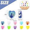 200Pcs 2 Colors ABS Plastic Beads KY-FS0001-42D-4