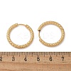 Ion Plating(IP) 304 Stainless Steel Grooved Hoop Earrings EJEW-M218-01C-G-4