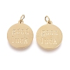 Ion Plating(IP) 304 Stainless Steel Charms STAS-I164-004G-2