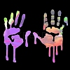 Car Decals- 1 Pcs Hand Car Hood Sticker ST-F711-1-6
