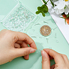 60Pcs 925 Sterling Silver Round Flat Pad Stud Earring Findings STER-DC0001-65-3