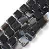Natural Banded Agate(Dyed & Heated) Beads Strands G-D338-A09-01-2