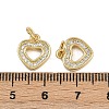 Brass Micro Pave Cubic Zirconia Pendants ZIRC-I367-04G-10-3