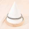 304 Stainless Steel Cuban Link Chain Bracelets BJEW-G766-01P-02-2