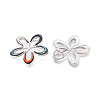 Alloy and Dyed Natural Paua Shell Pendants PALLOY-T093-05M-2
