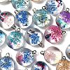 Transparent Glass Pendants GLAA-M048-06-1