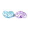 Textured Opaque Acrylic Beads OACR-N160-09-2