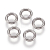 Tarnish Resistant 304 Stainless Steel Soldered Closed Jump Rings STAS-M274-024A-2