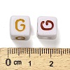 Opaque Acrylic Beads OACR-I022-01G-3