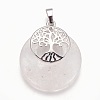 Natural Quartz Crystal Pendants G-F573-C13-2