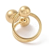 Ion Plating(IP) 304 Stainless Steel Adjustable Cuff Rings for Women RJEW-G315-04G-3