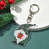 Christmas Theme Acrylic Pendant Decoration HJEW-YW00032-05-1