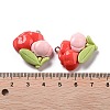 Spring Theme Opaque Resin Pendants LS-RESI-R444-04G-3
