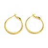 Twisted Big Ring Huggie Hoop Earrings for Girl Women KK-C224-05G-01-1