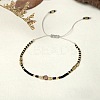 Bohemian Style Handmade Braided Friendship Bracelet with Semi-Precious Beads for Women ST6108202-1