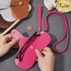 1 Set Portable Travel Leather Eyeglass Storage Cases AJEW-CN0002-45F-3