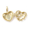 Brass Micro Pave Clear Cubic Zirconia Diffuser Locket Pendants LS-ZIRC-E165-17G-2