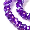 Baking Electroplate Glass Beads Strands DGLA-A039-J8mm-B05-3