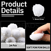 24Pcs Wool Soft Pompom Ball DIY-SC0031-31B-03-3