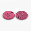 Spray Painted Alloy Charms for Valentine's Day PALLOY-Q433-027C-RS-1