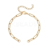 4MM 304 Stainless Steel Paperclip Chain Bracelet Making AJEW-JB01431-1