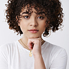 1Pc 304 Stainless Steel Figaro Chain Number Pendant Necklaces NJEW-BBC0001-28E-G-6