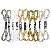 10 Skeins 5 Colors 12-Ply Metallic Polyester Embroidery Floss OCOR-CY0002-08-1