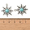 Tibetan Style Alloy Pave Imitation Turquoise Pendants LS-FIND-NH0001-01AS-3