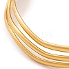 7Pcs PVD Vacuum Plating 304 Stainless Steel Wave Bangles Set for Women BJEW-A011-10B-G-3