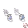 Anti-Tarnish 925 Sterling Silver Stud Earrings EJEW-M202-01-2