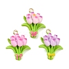 Alloy Enamel Pendants FIND-G101-09G-2