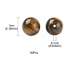 Natural Tiger Eye Round Beads G-YW0001-57-3