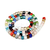 Faceted Transparent Glass Cube Beads Strands GLAA-R163-8c8-01-2
